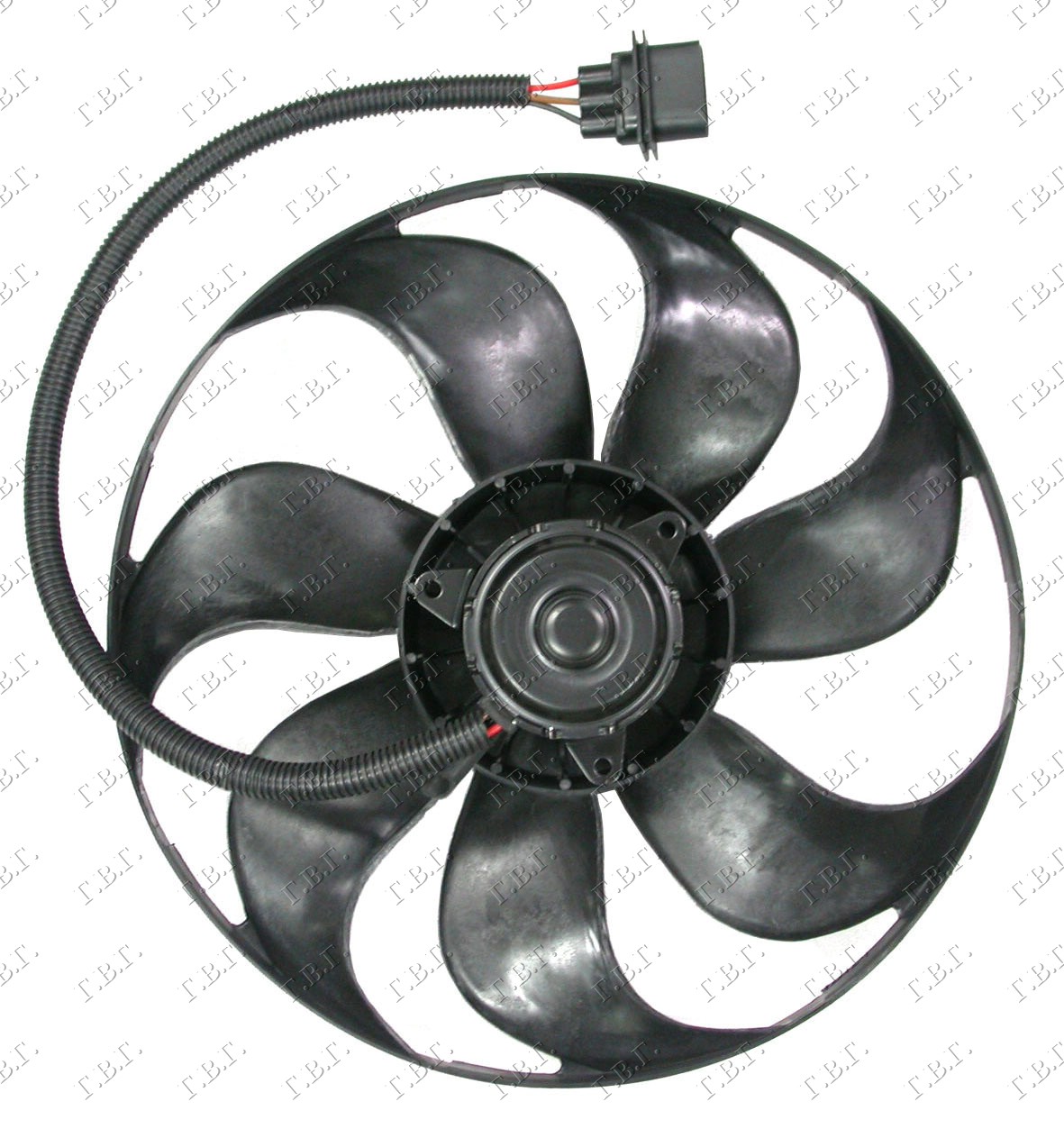 VENTILATOR HLADNJAKA (MOTOR+ELISA) (345mm) (250/60w) (7 PERAJA) (3 PIN)