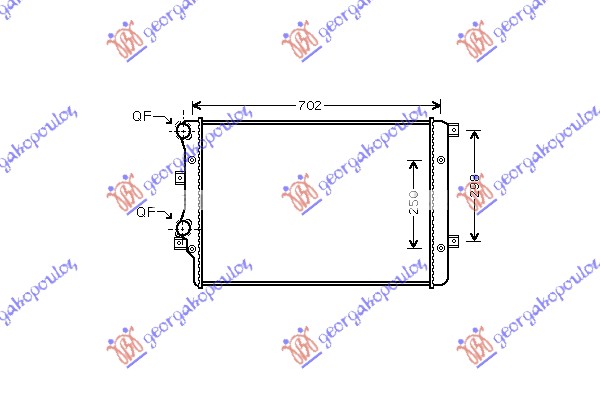 HLADNJAK MOTORA 1.4 BENZIN 1.9DIZEL (65x41)