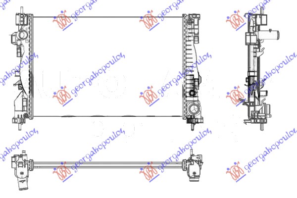 HLADNJAK MOTORA 1.8TBi (61x40.6x2.6)