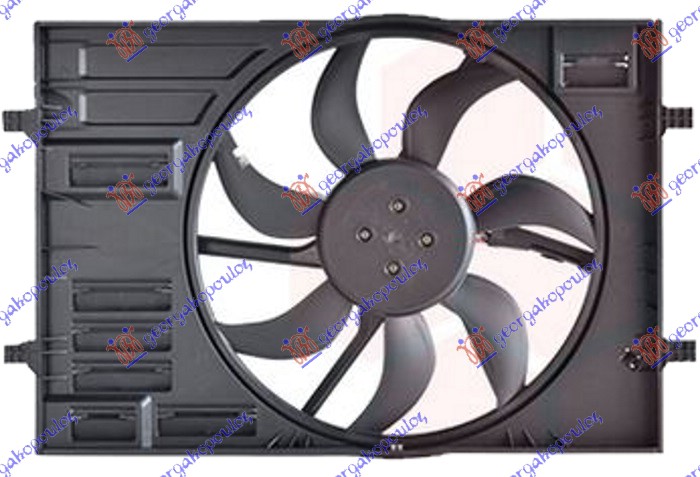 VENTILATOR KOMPLET BENZIN - DIZEL (445mm) 4 PIN