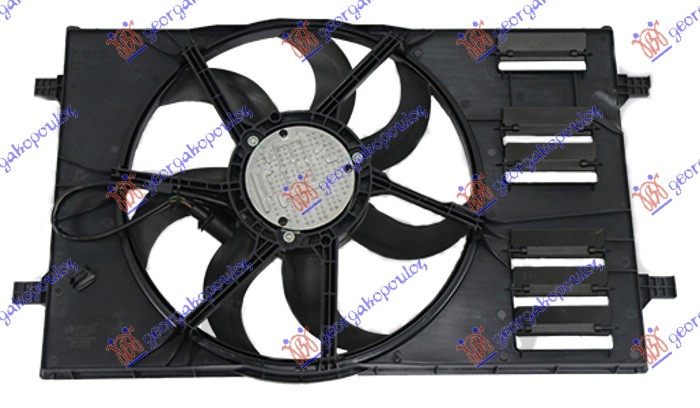 VENTILATOR KOMPLET (412mm) (400W) (4pin)