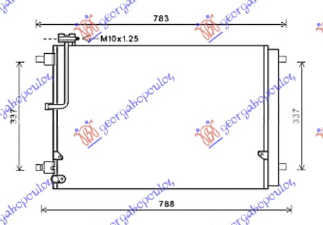 HLADNJAK KLIME 3.0/4.0 TFSi BENZIN (67.5x44x1.6)