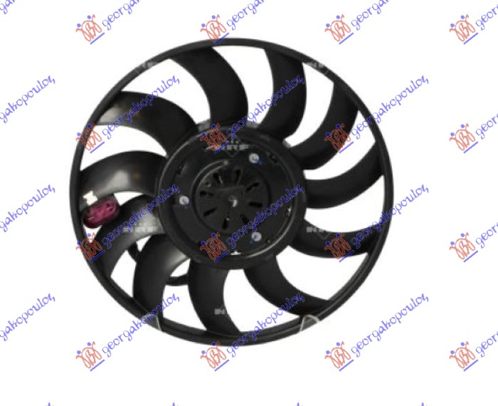 VENTILATOR (MOT+ELIS) (390MM) (4PIN)