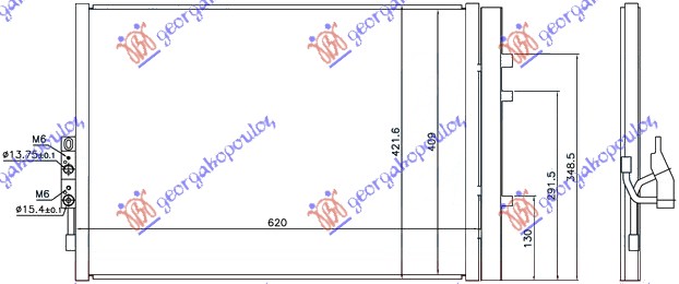 HLADNJAK KLIME 3.0 (28iX) BENZIN (565x420x16)