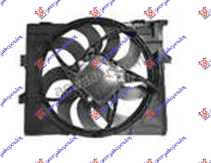 VENTILATOR KOMPLET (1.5/2.0/3.0 DIZEL) (490mm) (600W) (3 PIN)