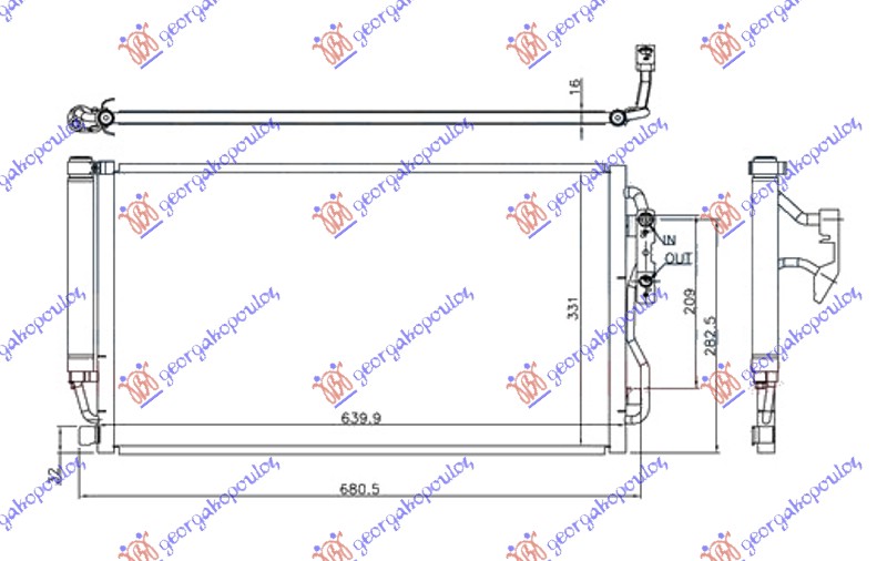 HLADNJAK KLIME 3.0 (M135i) BENZIN (AUTO) (600x345x16)