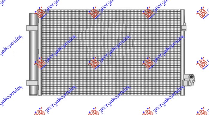 HLADNJAK KLIME 4.4 M5/M550 BENZIN (660x382x16)