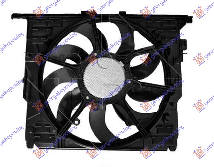 VENTILATOR KOMPLET (3.0 BENZIN) (485mm) (600W) (3 PIN)