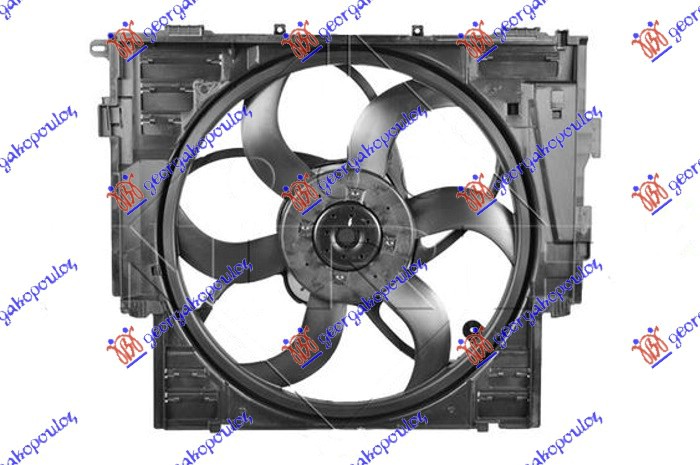 VENTILATOR KOMPLET (2.0 BENZIN) (485mm) (600W) (3 PIN)