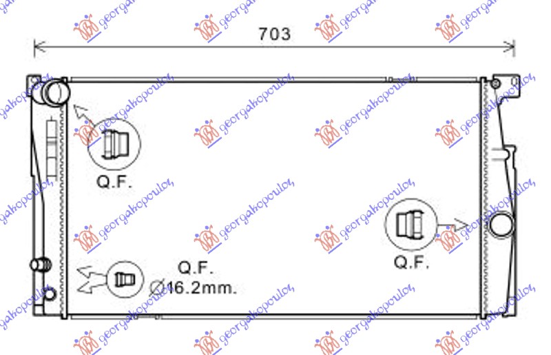 HLADNJAK MOTORA 1.6/2.0 BENZIN (MAN) ?20?16?/?20?20?/? (60x34.5x3.2)