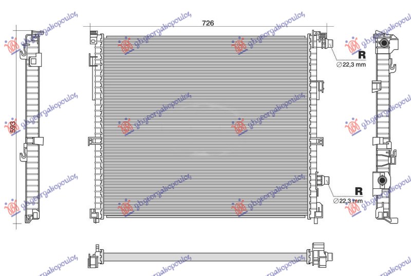 HLADNJAK MOTORA DODATNI 2.0/3.0 DIZEL - 3.0/4.4 BENZIN HIBRID (xDrive) (625x545)