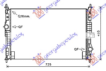 HLADNJAK MOTORA BENZIN-DIZEL (65x43,5x18) VALEO TIP