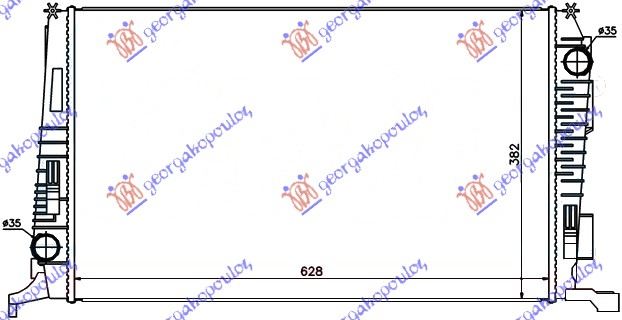 HLADNJAK MOTORA 1.5 DCI (62.8x39)