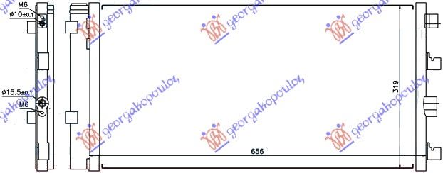 HLADNJAK KLIME 1.5 DCi (62x32.5)