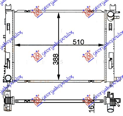 HLADNJAK MOTORA +AC (51x40.8x2.7) (B-A)