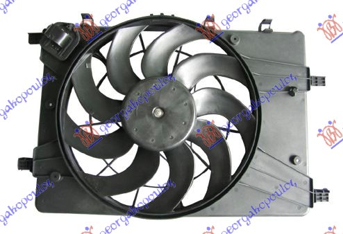 VENTILATOR KOMPLET 1.6-1.8 BENZIN (4PIN)