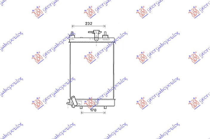 HLADNJAK MOTORA 1.0 12V (MAN) (40x30x1.6)