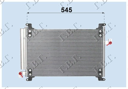 HLADNJAK KLIME 1.6 16V (53.5x34x1.6)