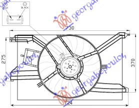 VENTILATOR KOMPLET (JEDAN) BENZIN