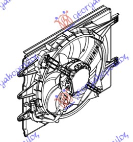 VENTILATOR KOMPLET (+AC) 1.4 - 16V