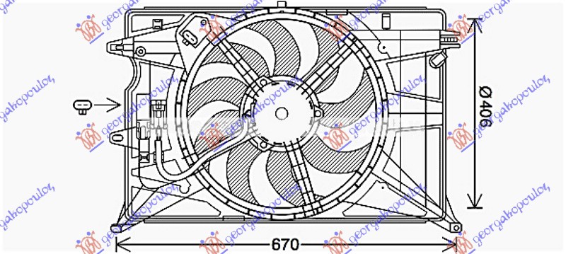 VENTILATOR KOMPLET (BENZIN/DIZEL)