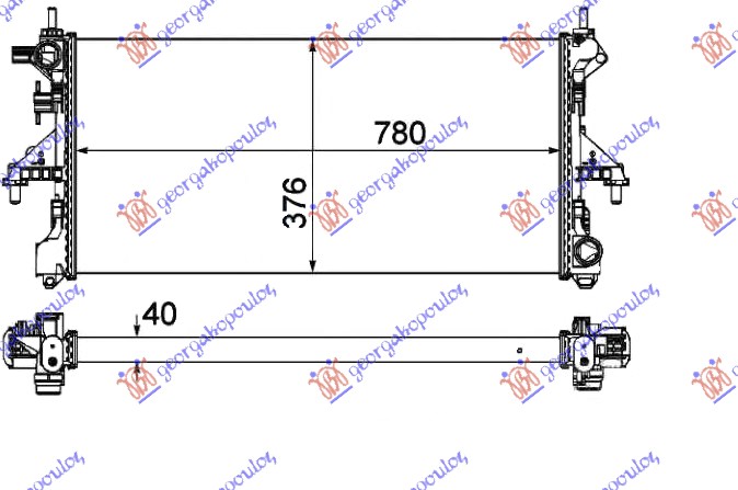 HLADNJAK 2.0. JTD + A/C (78x37.6x4.0)