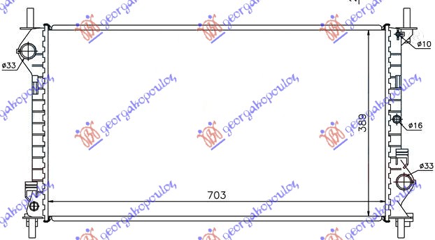 HLADNJAK MOTORA 1.8i 16V TDCI (+AC) (70.3x38.9)