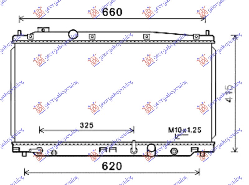 HLADNJAK MOTORA 1.3 i HYBRID (35x68x16) AUTOMATIK