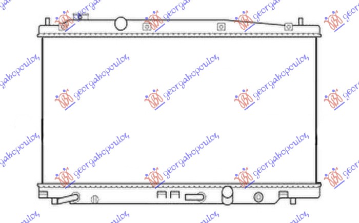 HLADNJAK MOTORA 1.4 BENZIN AUTOMATIK (350x711x16)