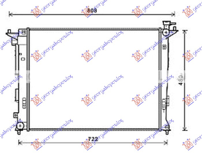 HLADNJAK MOTORA 1.6-2.0 BENZIN MANUAL (63x47) CESKA