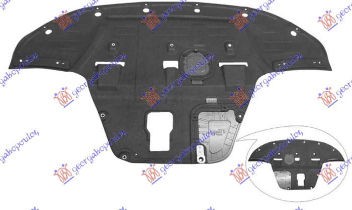 ZASTITA MOTORA (1.6 TURBO BENZIN) PLASTICNA