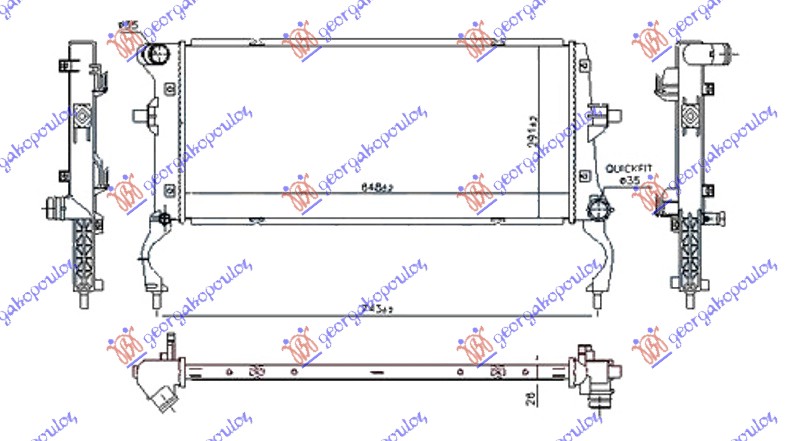 HLADNJAK 1.6 CRDi DIZEL (650x290x26)