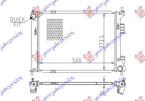 HLADNJAK MOTORA BENZIN (MAN) (+/-AC) (50x37.3)