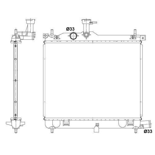 HLADNJAK MOTORA 1.2i/16V (MAN) (44.5x35)