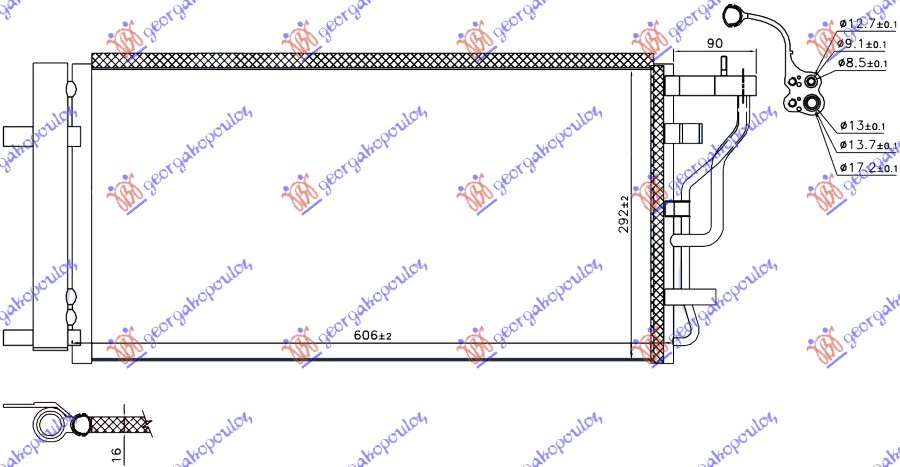 HLADNJAK KLI 1.0/1.4 T-GDI BENZIN 1.6 CRDi