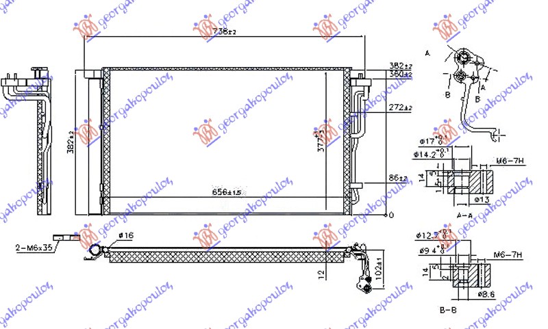 HLADNJAK 1.4/1.6 Mpi BENZIN (656x377x12