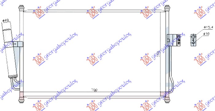 HLADNJAK KLIME 2.5-3.0 TD (650x420x12)