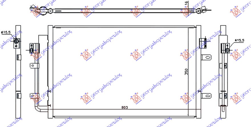 HLADNJAK KLIME 2.3-3.0 T.D (56.5x36.1x16)