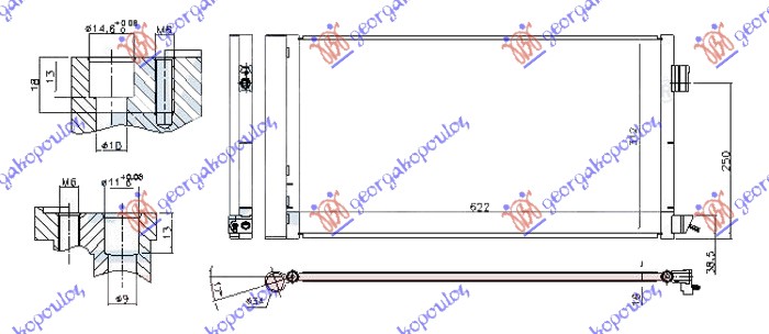 HLADNJAK KLIME 2.0 TURBO BENZIN (585x310x16)