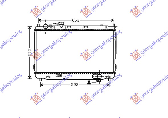 HLADNJAK MOTORA 1.6/1.8i 16V (43x67x26)