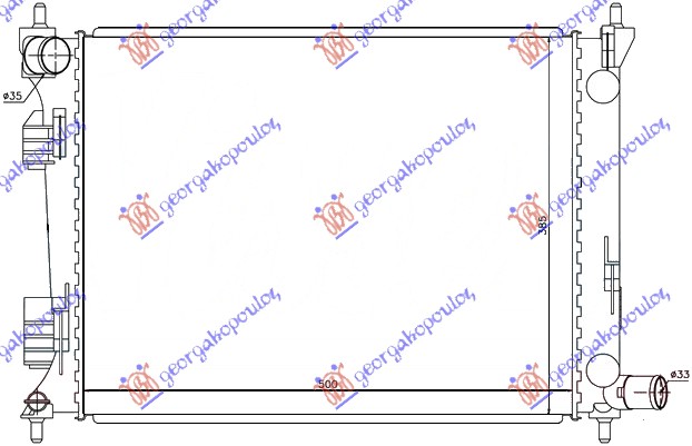 HLADNJAK MOTORA BENZIN (50x38.5x12)