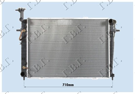 HLADNJAK MOTORA 2.0 16V (+/-AC) (64x46.2) (MEHANICKI SPOJ)