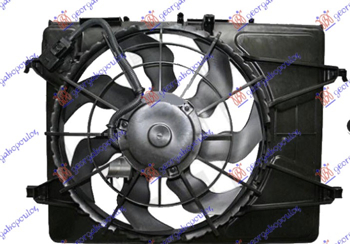 VENTILATOR KOMPLET (1.4/1.6 BENZIN) (420mm) (3 PIN)