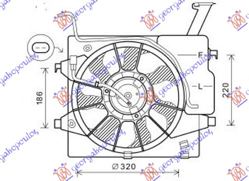 VENTILATOR KOMPLET BENZIN