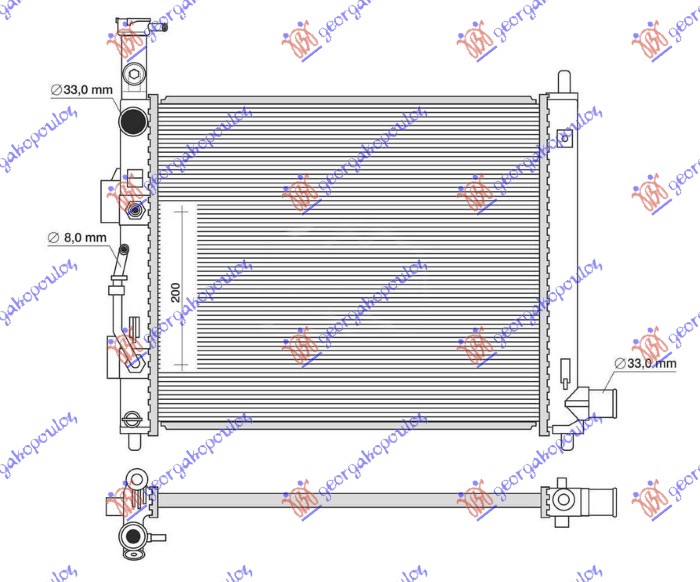 HLADNJAK MOTORA 1.0/1.2 BENZIN (MAN/AUTO) (410x410)