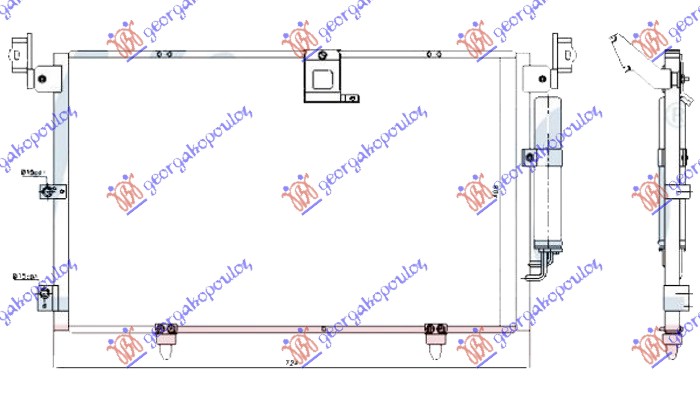 HLADNJAK KLIME 3.0 (RX300) BENZIN (680x400x16)