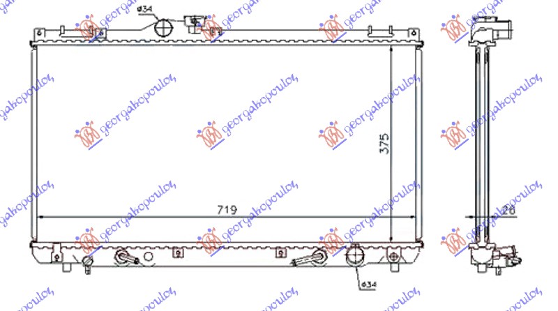 HLADNJAK SVI MODELI BENZIN MANUAL/AUTOMATIK (375x705x16)