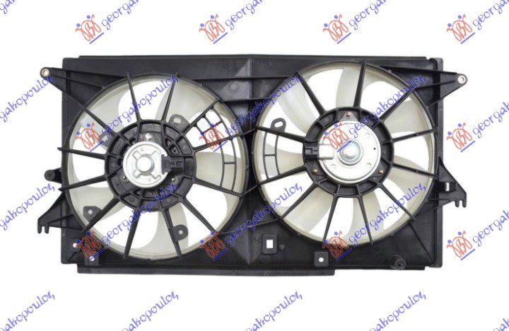 VENTILATOR (DUPLI) KOMPLET (1.8/2.0 BENZIN)