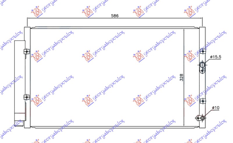 HLADNJAK KLIME 2.0i BENZIN MAN (565x325x16)