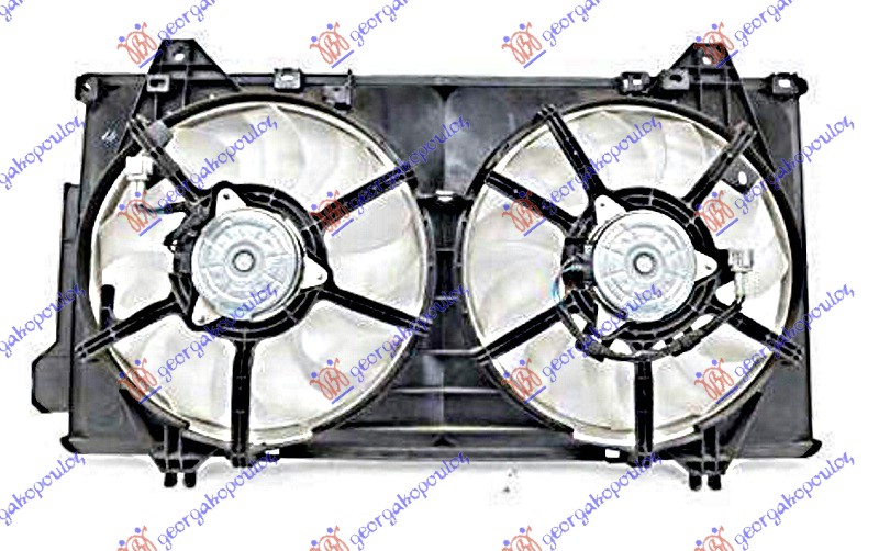 VENTILATOR KOMPLET 2.0-2.4 BENZIN (DUPLI)